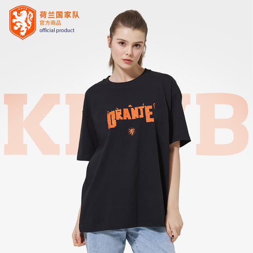 【官方正版】荷兰国家队|手绘助威T恤欧洲杯足球迷短袖橙衣狮子军团 商品图0