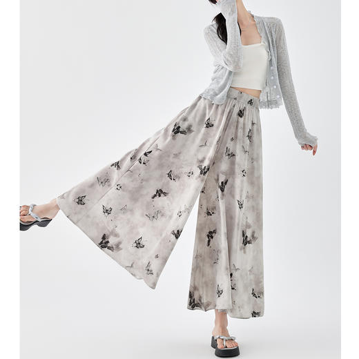 透梦-新中式水墨国风裤裙 软糯超弹柔软亲肤 凉而不闷薄而不透 吸湿透气抗皱耐磨 独特的水墨扎染工艺 商品图6