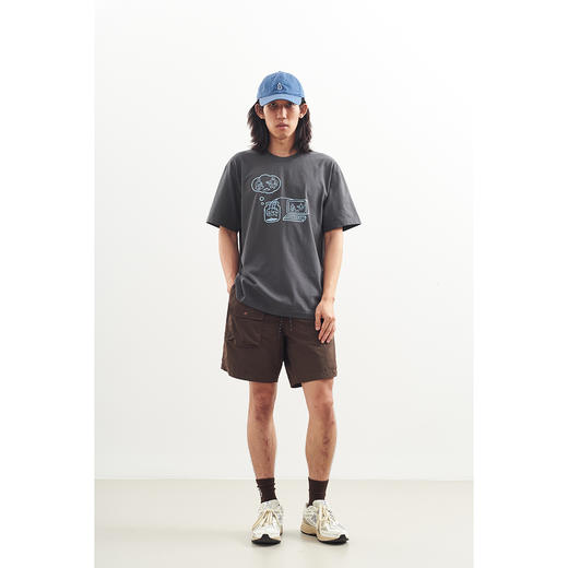 吃茶去chichaqu2024新款全棉圆领短袖T恤男女宽松印花虚拟饮茶 商品图2