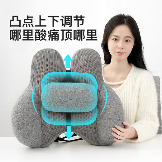 【网红办公室座椅靠垫腰】突护腰椅子工位久坐神器 汽车腰靠腰枕靠背垫  商品图3