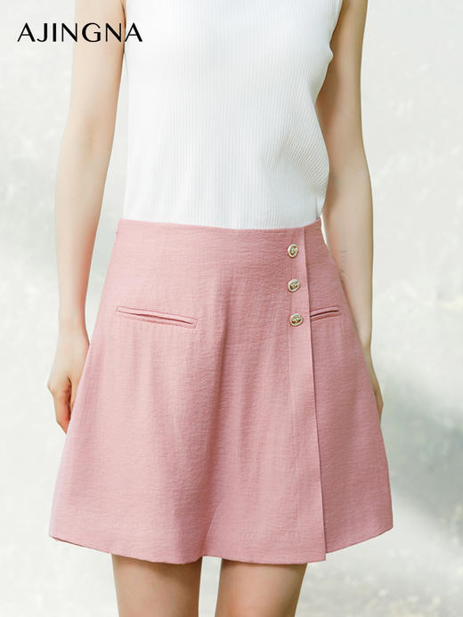 【商场同款】阿菁娜2024夏季新款设计感半裙式短裤A29X113063 商品图2