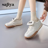 Safiya/索菲娅2024秋设计感小众翻盖透气百搭休闲软底华夫阿甘鞋 SF43112007 商品缩略图0