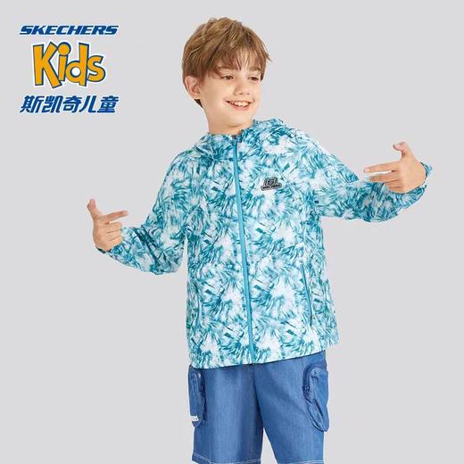 [斯凯奇儿童]B8F 男童针织户外透气运动外套 商品图1