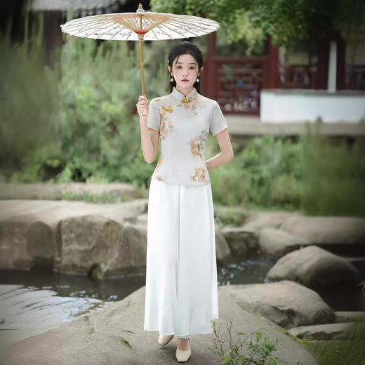 改良旗袍日常国风新中式小上衣轻薄XL24161 商品图4