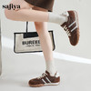 Safiya/索菲娅2024秋复古美拉德反绒百搭休闲系带德训鞋阿甘鞋 SF43112003 商品缩略图4