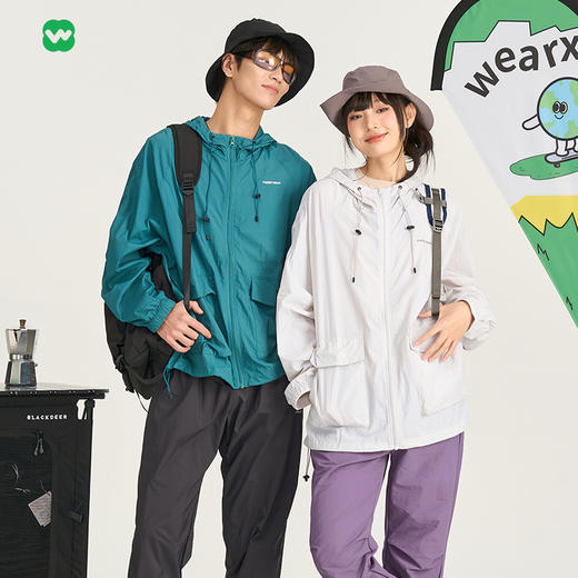 预售款2-7天发货 完型防晒衣隔热防晒长袖透气女连帽拉链简约夏日防紫外线外套2024 商品图0