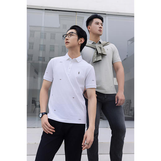 【新品上新】HX 夏季翻领短袖T恤Y102420043101/02/03POLO杉 商品图6