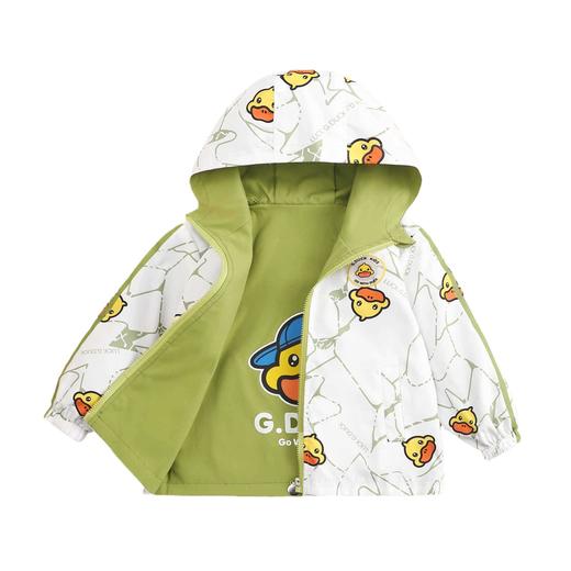 小黄鸭双面穿儿童外套男童女童春秋外套薄款中大童洋气外穿 商品图4
