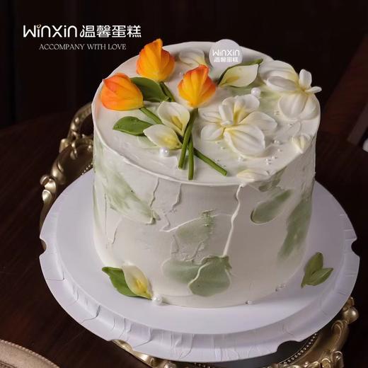 母亲节刻花蛋糕 商品图0