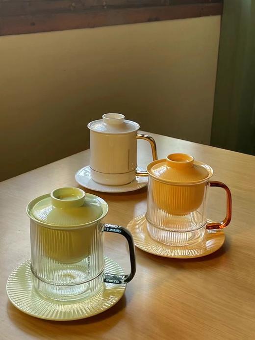 小罐茶园盖碗杯茶水分离白瓷茶杯泡茶杯子水杯工夫茶具咖啡杯 商品图11