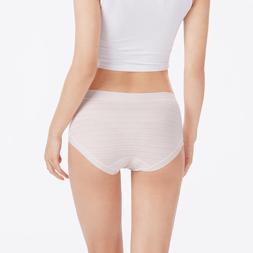 都市丽人内裤薄透丝滑平角裤锦莫提花女士内裤LKT5J5 商品图3