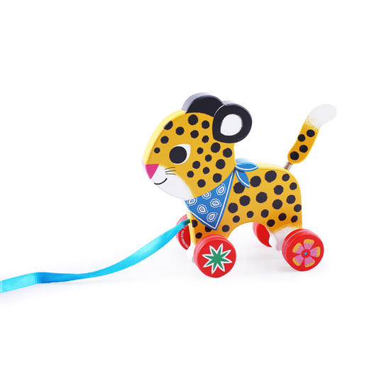 DJECO拖拉小车低幼宝宝学步玩具 商品图3