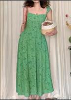 【门店同款】ENJOY夏季薄荷玫瑰碎花裙 158346933 商品图0