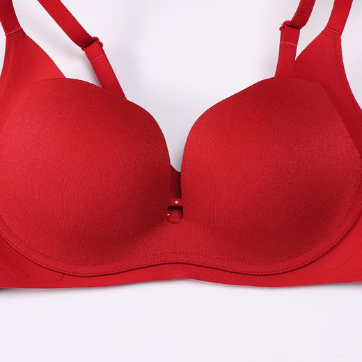 都市丽人内衣零压无痕常规文胸泳布B:中厚C:薄文胸3/4杯三排扣树脂胶圈LBT2H3 商品图6