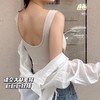 【瑜伽生活家】「29.9包邮，免穿bar！拼团同款」冰丝无痕U型美背固定杯内衣 一体式内搭外穿抹胸中长款打底小背心上衣 商品缩略图3