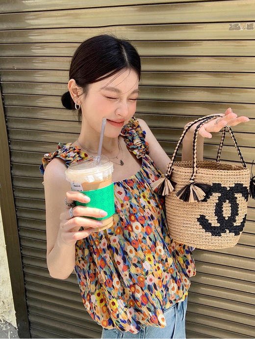 张贝碎花上衣 商品图2