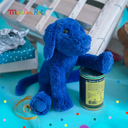 Moulin Roty 毛绒玩偶 蓝蓝狗布鲁 来自法国经典童书 894022 商品图8