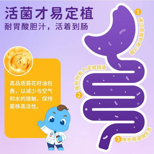 【爱康云医专属】dipro迪辅乐  Bb-12小安佳宝益生菌 婴幼肠胃滴剂 8ml 商品图3