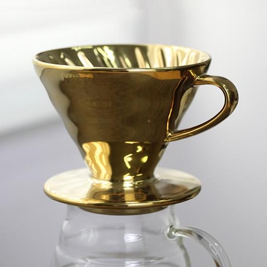 【HARIO】电镀V60陶瓷滤杯滴漏式咖啡杯手冲咖啡过滤杯VDC 商品图0