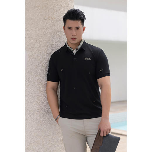 【秒杀专属】HX 春夏季翻领短袖T恤Y102420042101/02 商品图5