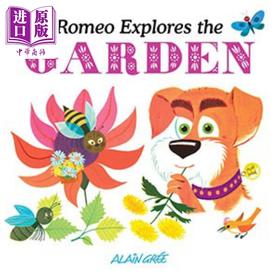 【中商原版】狗狗罗密欧的发现 花园 Romeo Explores The Garden 英文原版 儿童绘本 动物故事知识图画书 精装 进口亲子童书