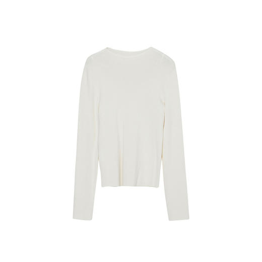 谜底半高领套头针织衫女2023冬季新品简约百搭修身毛衫234MZ1892 商品图4