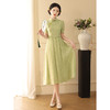 【预售3天】绿色小清新旗袍新中式改良茶服夏季LSB2632 商品缩略图3