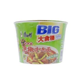 康师傅 大食桶泡椒牛肉面 145g