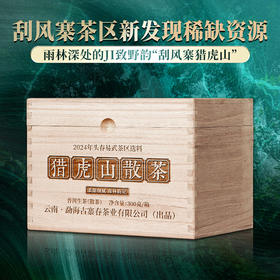 【猎虎山散茶】2024年头春易武刮风寨茶区新发现稀缺资源 普洱茶生茶散茶300g/木箱装
