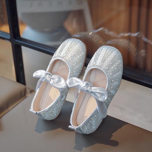 【水钻鞋面，柔软细腻】女童公主鞋 礼服闪闪鞋 走秀儿童软底皮鞋 单鞋演出童鞋 小女孩水晶鞋-QQ 商品图2