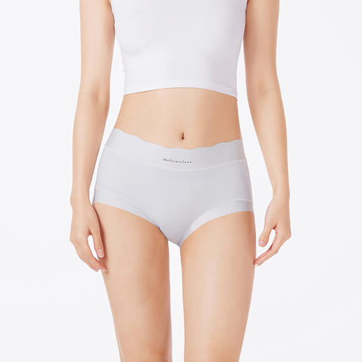 都市丽人内裤宽版包覆平角裤锦提花女士内裤LKT5R1 商品图1