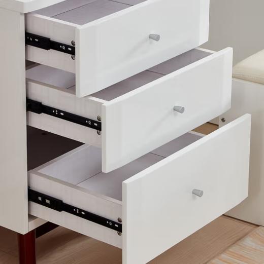 全友家居 现代北欧梳妆台卧室家具小户型妆台妆凳121803 妆台(含妆凳) 商品图3