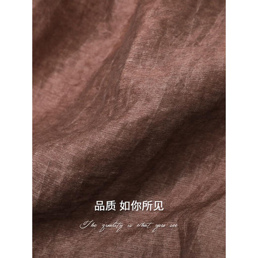 【限时秒杀】COCOBELLA丝光古法炒色莱赛尔打褶西裤翻折边阔腿裤PA0017 商品图4