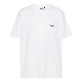 GCDS 男士字母徽标印花棉质圆领短袖T恤 白色 A1CM2317JA310