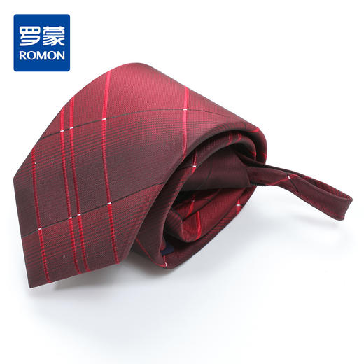 【礼盒款】罗蒙7厘米拉链领带婚礼婚庆百搭舒适时尚有型男士领带 商品图0