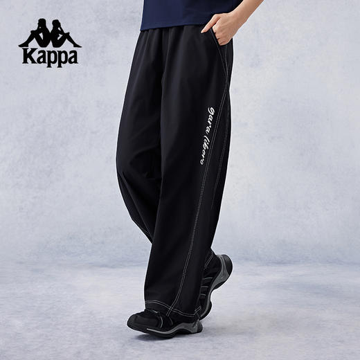 Kappa卡帕背靠背运动裤女2024新款吸湿速干直筒裤休闲长裤子女款K0E62AY44 商品图0