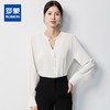 【气质V领&舒适透气】罗蒙女士长袖衬衫百搭商务简约大气优雅衬衣女 商品缩略图0