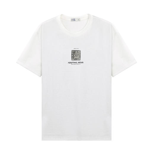 【断码清仓】HX 夏季圆领短袖T恤S102423046101/02 商品图0