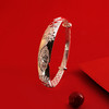 万寿福莲银手镯 商品缩略图2