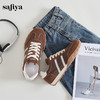 Safiya/索菲娅2024秋复古美拉德反绒百搭休闲系带德训鞋阿甘鞋 SF43112003 商品缩略图8