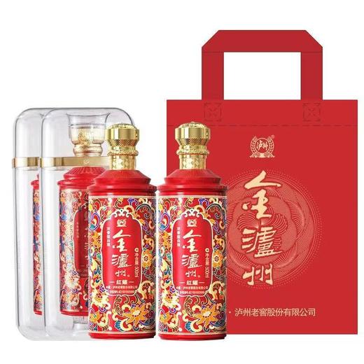 心选丨泸州老窖金泸州红耀52度浓香型白酒500ml*6瓶 商品图1