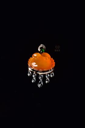 【八方来财】黄翡坠   GZ12403081