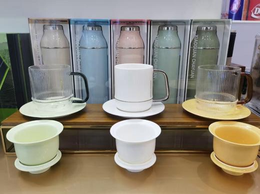 小罐茶园盖碗杯茶水分离白瓷茶杯泡茶杯子水杯工夫茶具咖啡杯 商品图14