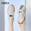 Safiya/索菲娅2024秋设计感小众翻盖透气百搭休闲软底华夫阿甘鞋 SF43112007 商品缩略图2