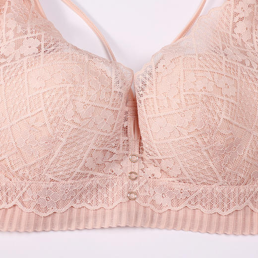 都市丽人内衣聚拢升杯常规文胸蕾丝A:薄BC:超薄文胸3/4杯三排扣记忆钢圈YBT2C8 商品图10