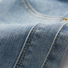 谜底微喇浅色牛仔裤女2024秋季款百搭修身喇叭裤九分裤247MK5007 商品缩略图3