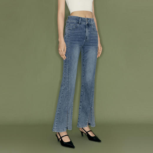 【商场同款】伊芙丽夏牛仔裤1F4150431 商品图0