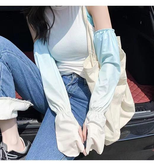 【买一送一可任选！渐变色防晒袖套】新款冰丝防晒袖套女高级感加长宽松夏季开车防紫外线防嗮冰袖，由手及臂一体防晒。ry 商品图4