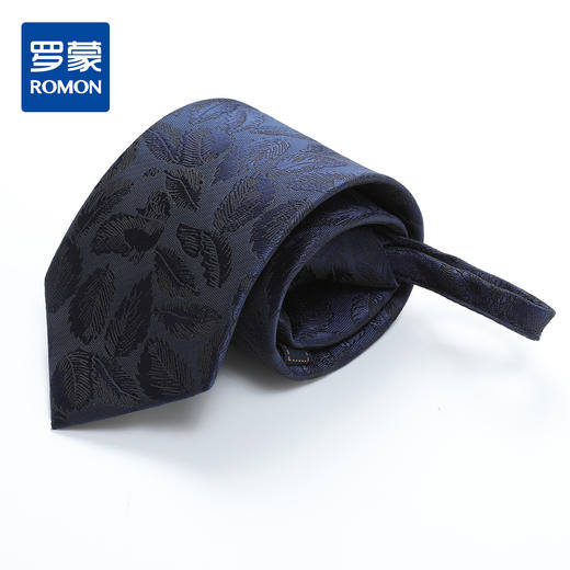 【礼盒款&精致花纹】罗蒙8厘米拉链领带时尚有型婚礼婚庆男士领带 商品图0