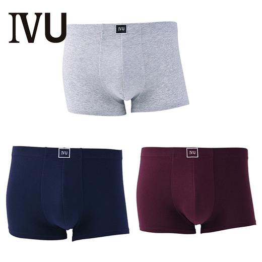 【3F】IVU男棉质内裤组合三条装舒适中腰平角裤 混合色MX2 M 商品图0